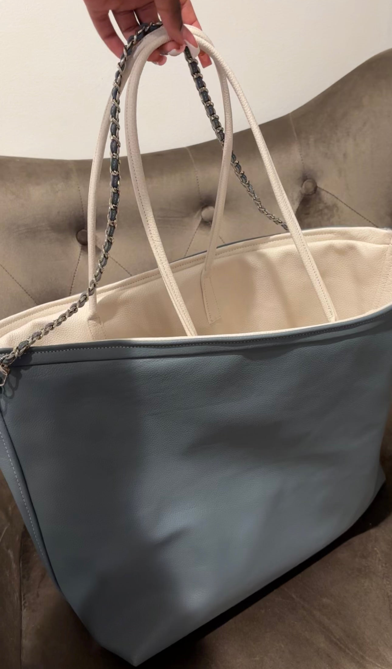 Reversible Leather Tote